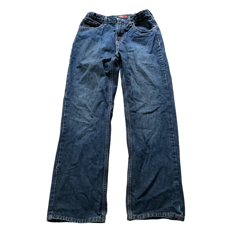 Arizona Jean Co Boys Relaxed Fit Jeans Blue Denim Size 16 Regular Adj Waist